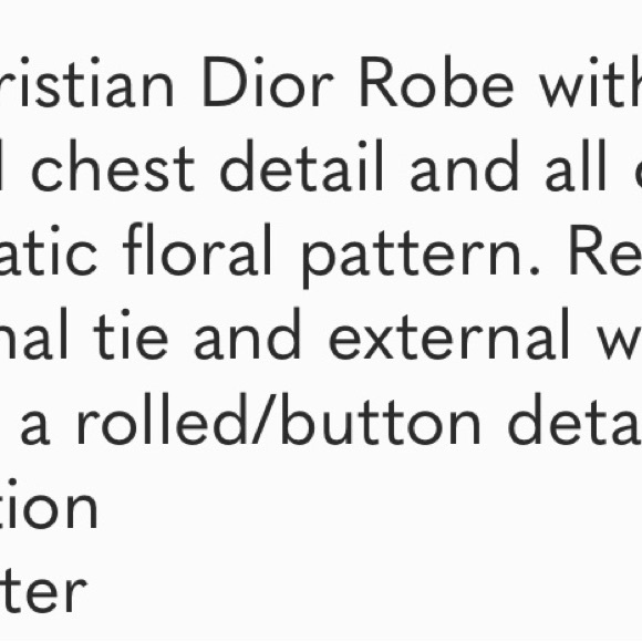 Christian Dior Vintage Robe - Picture 6 of 6